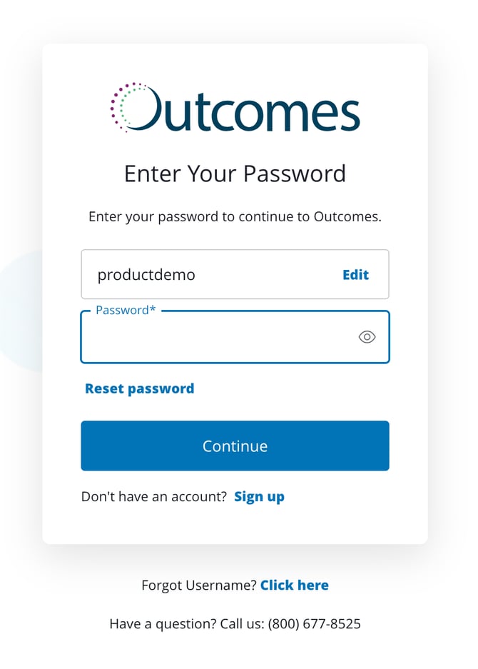 OutcomesPasswordNewNumber