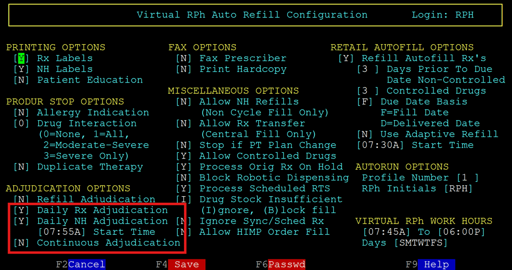 Layout Rph Virtual Pharmacist Setup Guide/Core Functionality